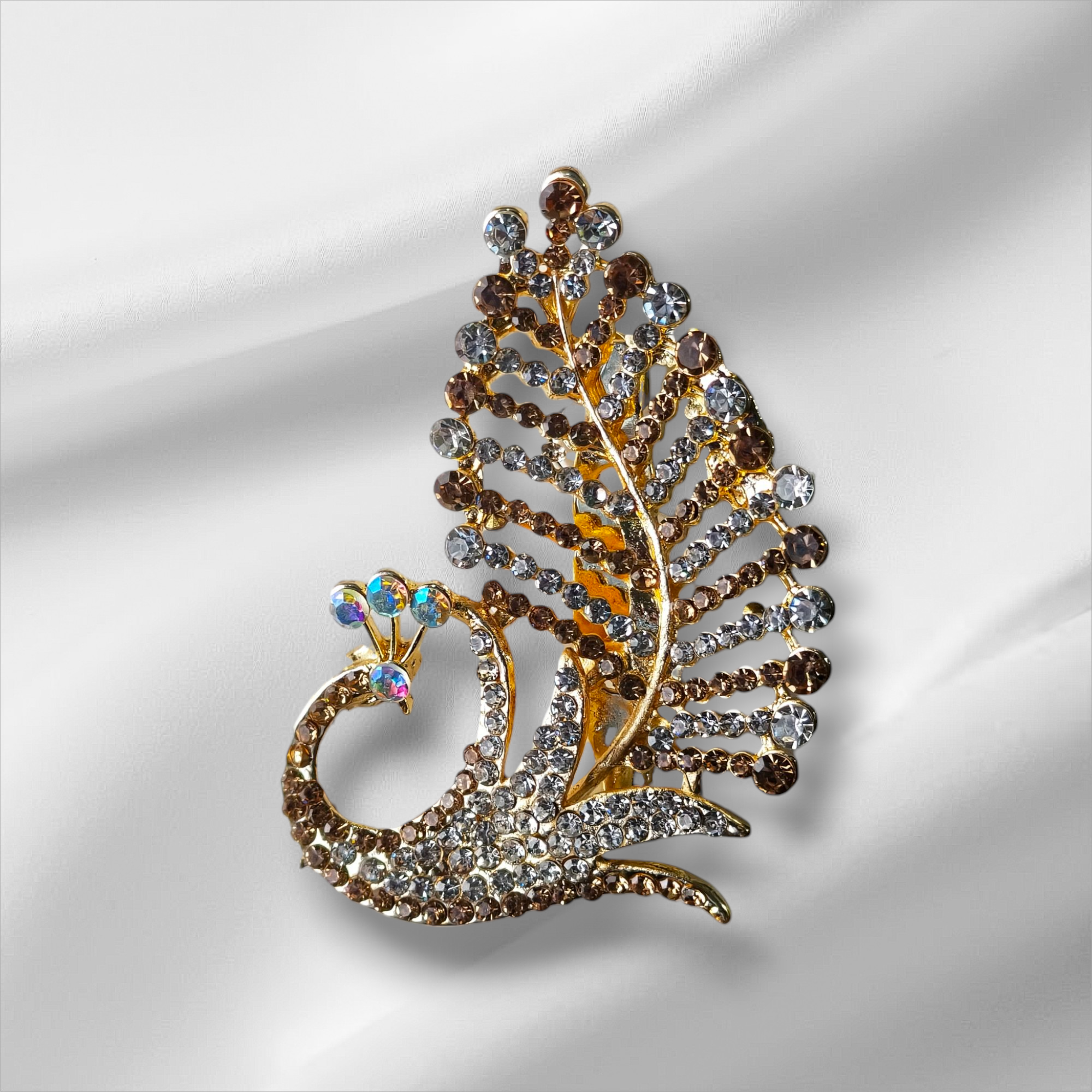 Zarora Radiant Peacock Brooch