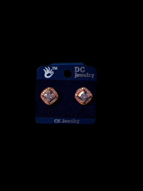 AD (Americana Diamonds) square Studs
