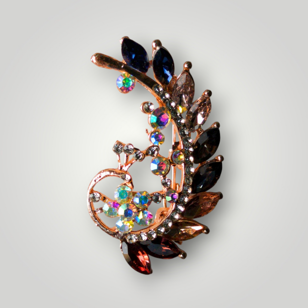 Zarora Enchanted Peacock Brooch