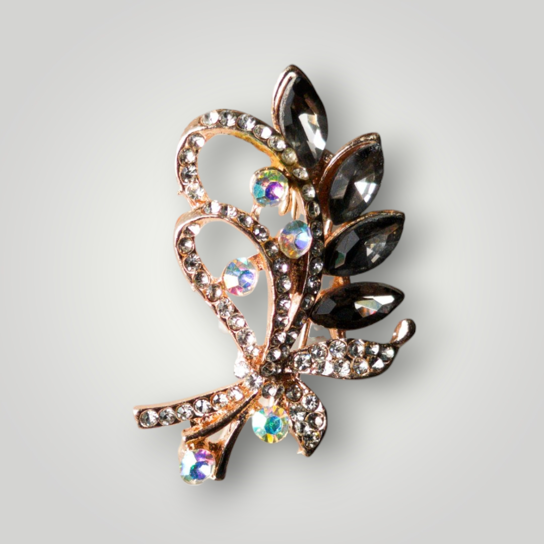 Zarora Opulent Leaf Brooch