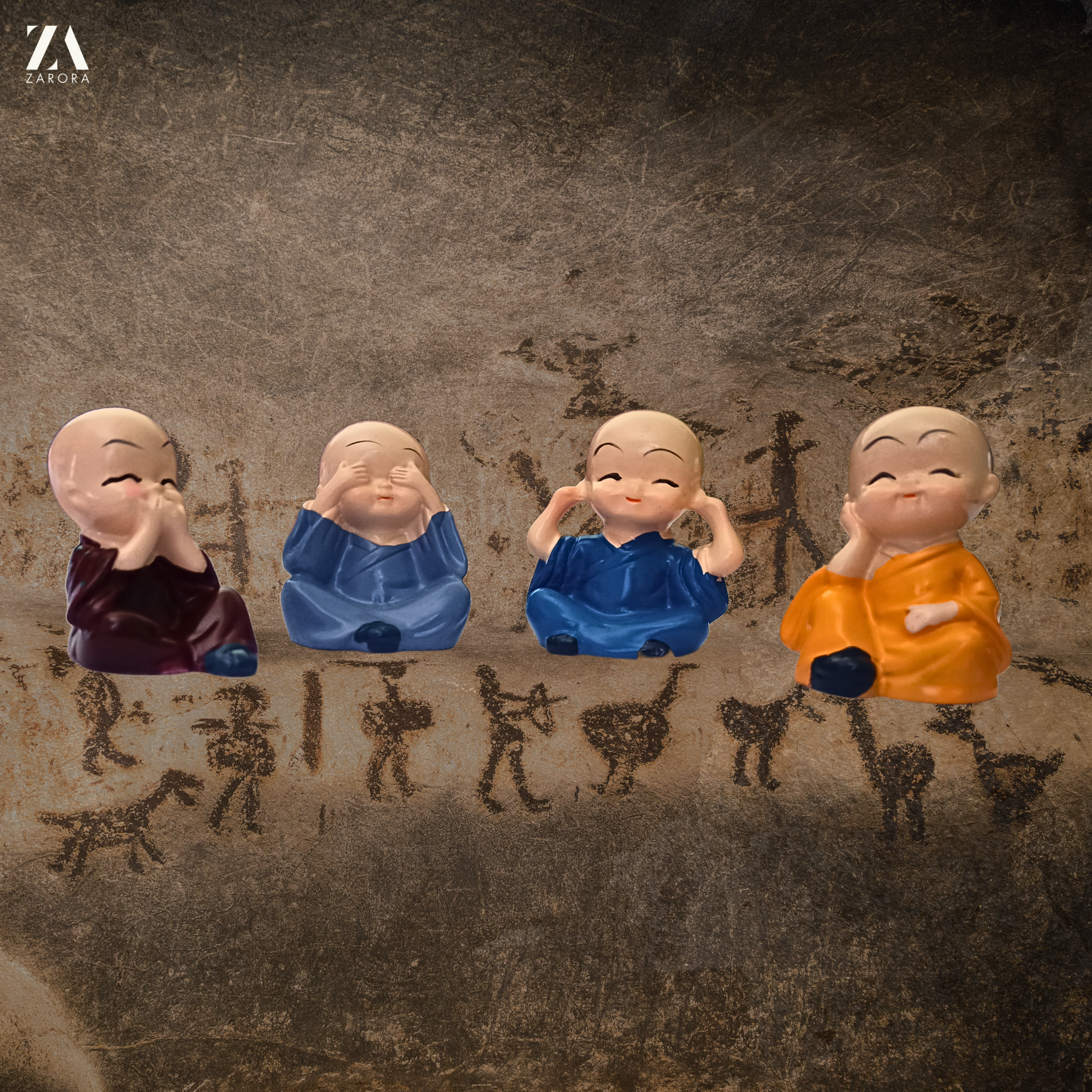 Little Monks of Joy – 4 Piece Set