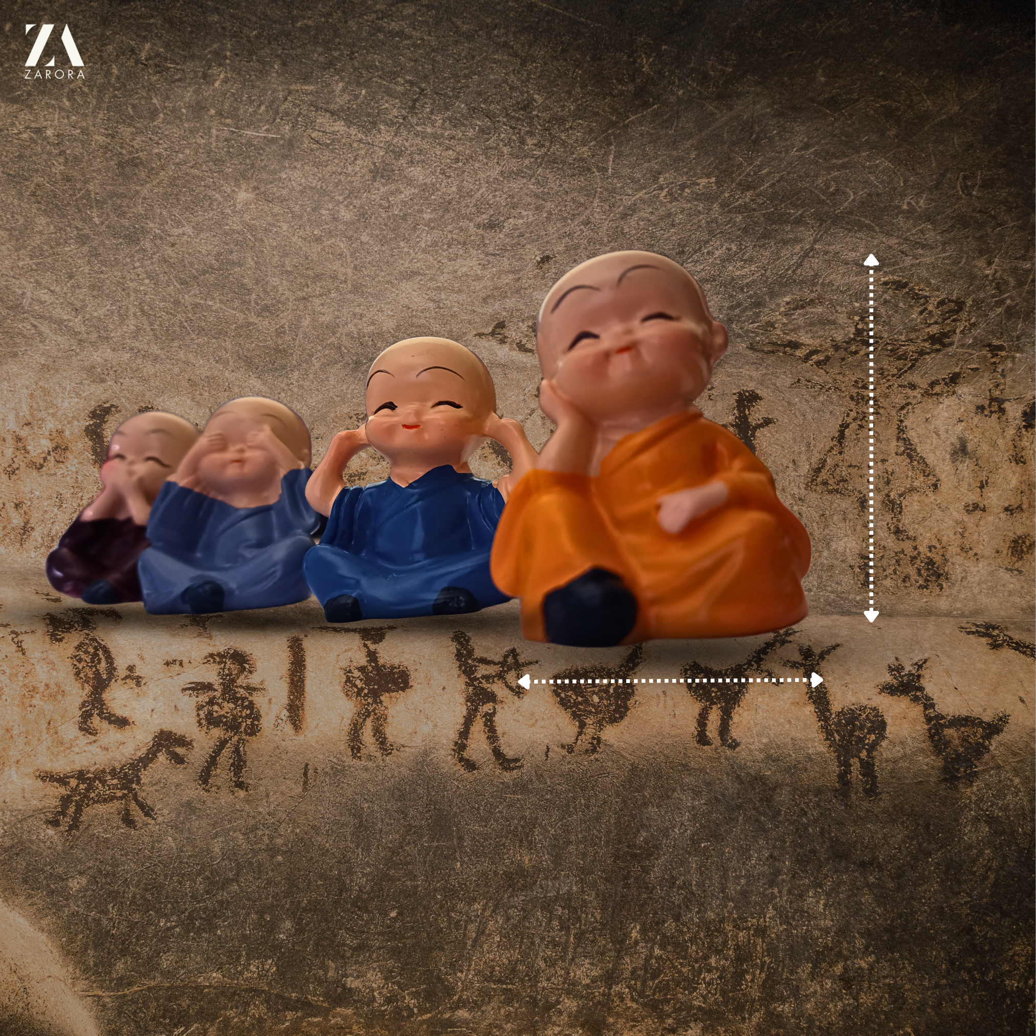 Little Monks of Joy – 4 Piece Set