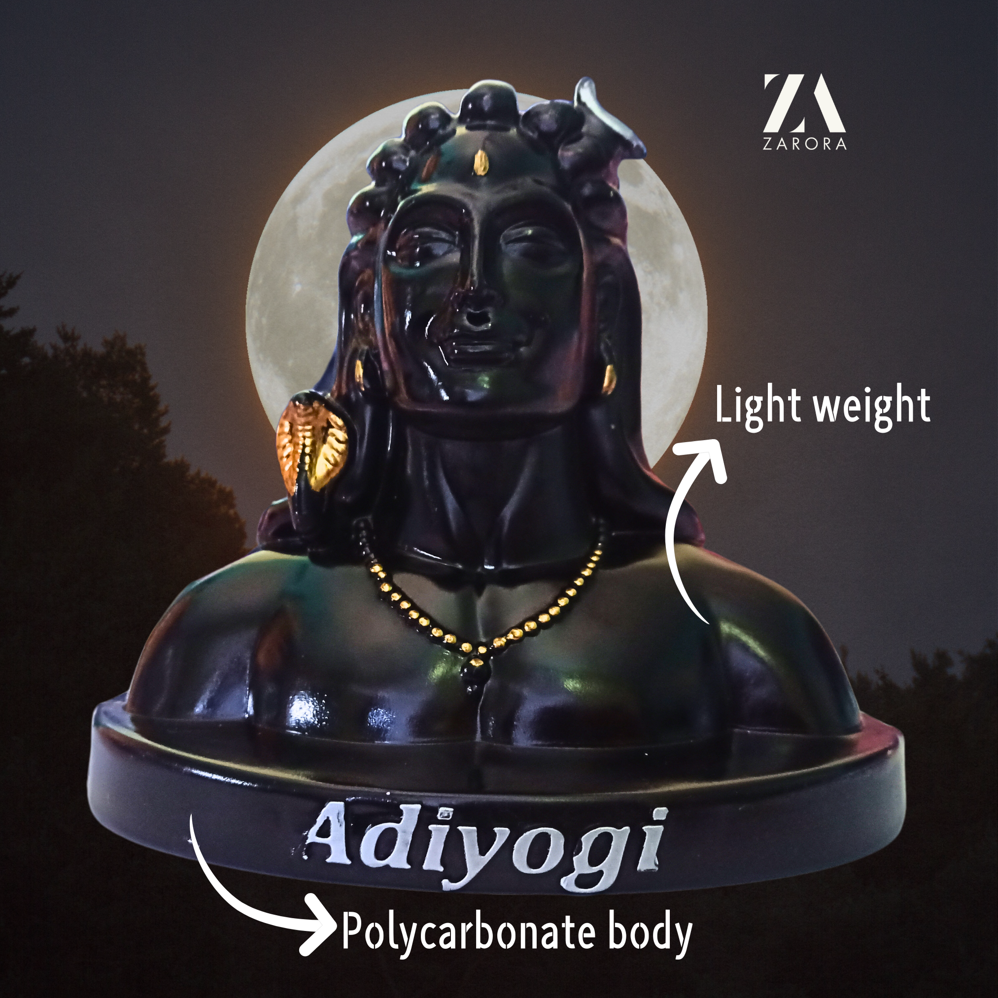 Adiyogi Statue (Plastic model, 14cm*14cm)